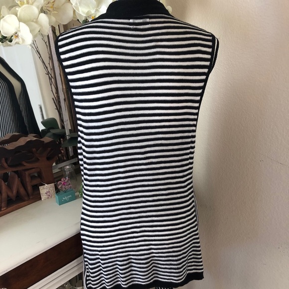 Women’s Cach’e Knitted Striped Sweater Cardigan - Picture 4 of 6